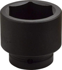 Proto - 1" Drive 2-9/16" Standard Impact Socket - 6 Points, 3-1/2" OAL - Exact Industrial Supply