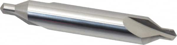 Atrax - #5 Plain Cut 60° Incl Angle Solid Carbide Combo Drill & Countersink - Exact Industrial Supply