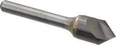 Atrax - 1/2" Head Diam, 1/4" Shank Diam, 1 Flute 82° Solid Carbide Countersink - Bright Finish, 2-1/2" OAL, Single End, Straight Shank, Right Hand Cut - Exact Industrial Supply
