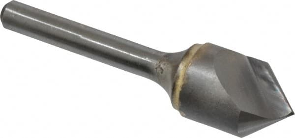 Atrax - 5/8" Head Diam, 1/4" Shank Diam, 1 Flute 82° Solid Carbide Countersink - Exact Industrial Supply