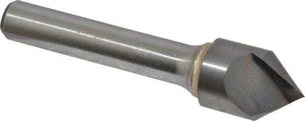 Atrax - 5/8" Head Diam, 3/8" Shank Diam, 1 Flute 82° Solid Carbide Countersink - Exact Industrial Supply