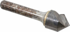 Atrax - 3/4" Head Diam, 3/8" Shank Diam, 1 Flute 90° Solid Carbide Countersink - Bright Finish, 3" OAL, Single End, Straight Shank, Right Hand Cut - Exact Industrial Supply