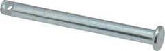 Made in USA - 3/16" Pin Diam, 2" OAL, Standard Clevis Pin - 3/32" Hole, 1-29/32" Usable Length, Zinc-Plated Steel - Exact Industrial Supply