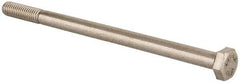 Value Collection - M6x1.00mm Metric Coarse, 100mm Length Under Head Hex Head Cap Screw - Partially Threaded, Grade 18-8 Stainless Steel, Uncoated, 10mm Hex - Exact Industrial Supply