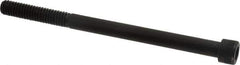 Made in USA - 5/16-18 UNC Hex Socket Drive, Socket Cap Screw - Alloy Steel, Black Oxide Finish, Partially Threaded, 4-1/2" Length Under Head - Exact Industrial Supply