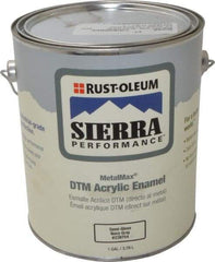 Rust-Oleum - 1 Gal Semi Gloss Gray Metal Coating - 180 to 545 Sq Ft/Gal Coverage, <0 g/L VOC Content - Exact Industrial Supply