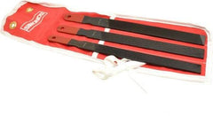 Simonds File - 3 Piece American Pattern File Set - 8", 10" Long, Bastard Coarseness, Paddle Handle, Set Includes Mill - Exact Industrial Supply