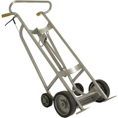 Wesco Industrial Products - 1,000 Lb Load Capacity, 30 & 55 Gal Pail Tipper - 25-7/8" Wide x 60" High, 4 Aluminum Wheels - Exact Industrial Supply
