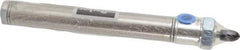 Parker - 4" Stroke x 3/4" Bore Double Acting Air Cylinder - 1/8 Port, 1/4-28 Rod Thread, 250 Max psi, 14 to 140°F - Exact Industrial Supply
