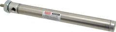 Parker - 6" Stroke x 3/4" Bore Double Acting Air Cylinder - 1/8 Port, 1/4-28 Rod Thread, 250 Max psi, 14 to 140°F - Exact Industrial Supply