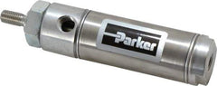 Parker - 1" Stroke x 1-1/16" Bore Double Acting Air Cylinder - 1/8 Port, 5/16-24 Rod Thread, 250 Max psi, 14 to 140°F - Exact Industrial Supply