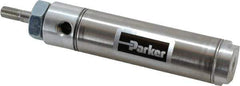 Parker - 2" Stroke x 1-1/16" Bore Double Acting Air Cylinder - 1/8 Port, 5/16-24 Rod Thread, 250 Max psi, 14 to 140°F - Exact Industrial Supply