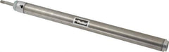 Parker - 12" Stroke x 1-1/16" Bore Double Acting Air Cylinder - 1/8 Port, 5/16-24 Rod Thread, 250 Max psi, 14 to 140°F - Exact Industrial Supply