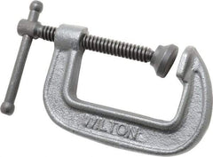 Wilton - Light-Duty 2-1/2" Max Opening, 1-3/4" Throat Depth, Ductile Iron Standard C-Clamp - 1,110 Lb Capacity, 0" Min Opening, Standard Throat Depth - Exact Industrial Supply