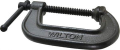Wilton - Light-Duty 3" Max Opening, 1-7/8" Throat Depth, Ductile Iron Standard C-Clamp - 1,800 Lb Capacity, 0" Min Opening, Standard Throat Depth - Exact Industrial Supply