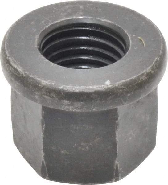 Gibraltar - M16, 31mm Flange Diam, 24mm High, 24mm Across Flats, Flange Nut - Grade 10 Steel, Black Phosphate Finish, 5" Flange Height, DIN 6331 - Exact Industrial Supply