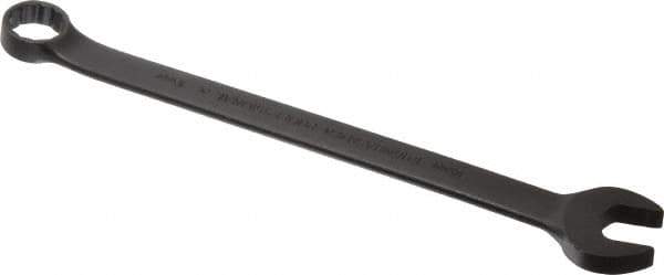 Proto - 16mm 12 Point Combination Wrench - 15° Offset Angle, 9-13/32" OAL, Steel, Black Finish - Exact Industrial Supply