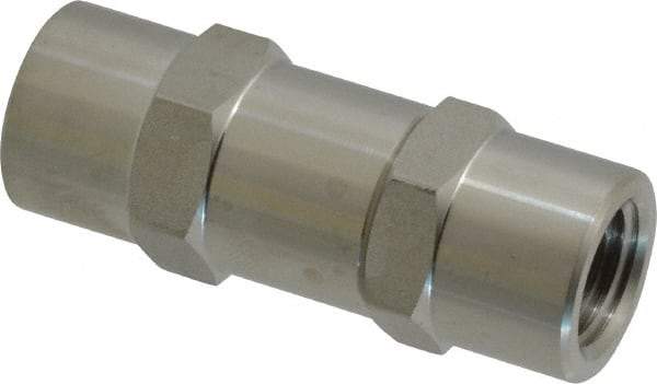 Ham-Let - 1/4" Stainless Steel Check Valve - Inline, FNPT x FNPT, 3,000 WOG - Exact Industrial Supply