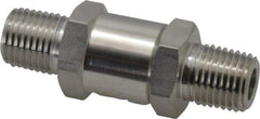 Ham-Let - 1/4" Stainless Steel Check Valve - Inline, MNPT x MNPT, 3,000 WOG - Exact Industrial Supply