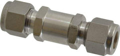 Ham-Let - 3/8" Stainless Steel Check Valve - Inline, Comp x Comp, 3,000 WOG - Exact Industrial Supply