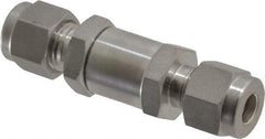 Ham-Let - 1/4" Stainless Steel Check Valve - Inline, Comp x Comp, 3,000 WOG - Exact Industrial Supply