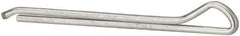 Made in USA - 3/32" Diam x 1-1/4" Long Hammerlock Cotter Pin - Grade 2, Zinc-Plated, Steel - Exact Industrial Supply