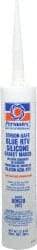 Permatex - 11 oz Cartridge Blue RTV Silicone Gasket Sealant - -65 to 400°F Operating Temp, 24 hr Full Cure Time - Exact Industrial Supply