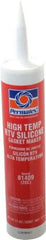 Permatex - 11 oz Cartridge Red RTV Silicone Gasket Sealant - -65 to 600°F Operating Temp, 24 hr Full Cure Time - Exact Industrial Supply