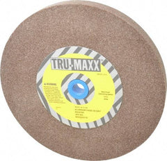 Tru-Maxx - 60 Grit Aluminum Oxide Bench & Pedestal Grinding Wheel - 10" Diam x 1-1/4" Hole x 1" Thick, 3250 Max RPM, P Hardness, Medium Grade , Vitrified Bond - Exact Industrial Supply