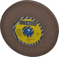 Tru-Maxx - 80 Grit Aluminum Oxide Bench & Pedestal Grinding Wheel - 10" Diam x 1-1/4" Hole x 1" Thick, 3250 Max RPM, P Hardness, Medium Grade , Vitrified Bond - Exact Industrial Supply