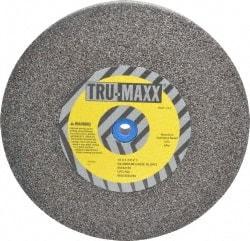 Tru-Maxx - 36 Grit Aluminum Oxide Bench & Pedestal Grinding Wheel - 10" Diam x 1" Hole x 1-1/2" Thick, 3250 Max RPM, P Hardness, Very Coarse Grade , Vitrified Bond - Exact Industrial Supply