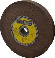 Tru-Maxx - 60 Grit Aluminum Oxide Bench & Pedestal Grinding Wheel - 10" Diam x 1-1/2" Hole x 1-1/2" Thick, 3250 Max RPM, P Hardness, Medium Grade , Vitrified Bond - Exact Industrial Supply