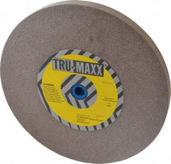 Tru-Maxx - 80 Grit Aluminum Oxide Bench & Pedestal Grinding Wheel - 12" Diam x 1-1/4" Hole x 1" Thick, 2705 Max RPM, P Hardness, Medium Grade , Vitrified Bond - Exact Industrial Supply