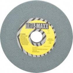 Tru-Maxx - 120 Grit Silicon Carbide Bench & Pedestal Grinding Wheel - 6" Diam x 1" Hole x 1/2" Thick, 5410 Max RPM, K Hardness, Fine Grade , Vitrified Bond - Exact Industrial Supply
