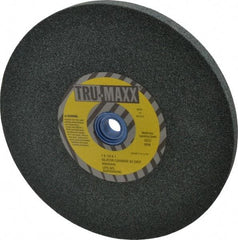 Tru-Maxx - 60 Grit Silicon Carbide Bench & Pedestal Grinding Wheel - 7" Diam x 1" Hole x 1/2" Thick, 3600 Max RPM, K Hardness, Medium Grade , Vitrified Bond - Exact Industrial Supply