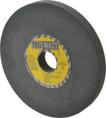 Tru-Maxx - 80 Grit Silicon Carbide Bench & Pedestal Grinding Wheel - 7" Diam x 1-1/4" Hole x 3/4" Thick, 3600 Max RPM, K Hardness, Medium Grade , Vitrified Bond - Exact Industrial Supply