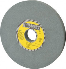 Tru-Maxx - 120 Grit Silicon Carbide Bench & Pedestal Grinding Wheel - 7" Diam x 1-1/4" Hole x 3/4" Thick, 3600 Max RPM, K Hardness, Fine Grade , Vitrified Bond - Exact Industrial Supply