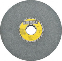 Tru-Maxx - 60 Grit Silicon Carbide Bench & Pedestal Grinding Wheel - 8" Diam x 1-1/4" Hole x 3/4" Thick, 3600 Max RPM, K Hardness, Medium Grade , Vitrified Bond - Exact Industrial Supply