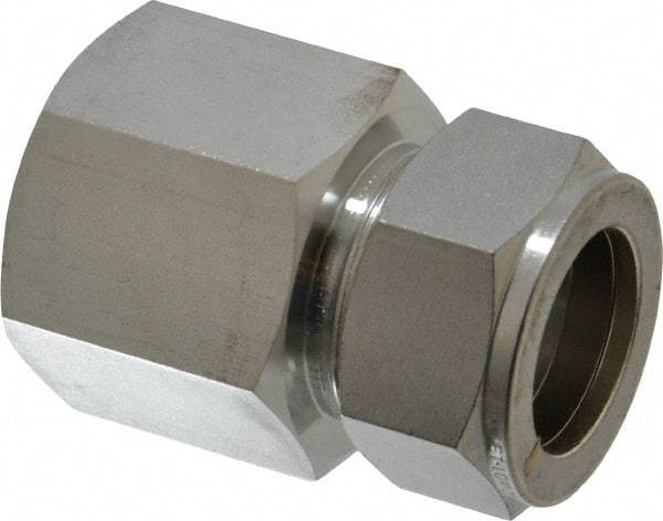 Ham-Let - 1" OD, Grade 316Stainless Steel Female Connector - Comp x FNPT Ends - Exact Industrial Supply