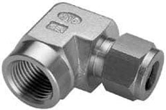 Ham-Let - 3/4" OD, Grade 316Stainless Steel Female Elbow - Comp x FNPT Ends - Exact Industrial Supply