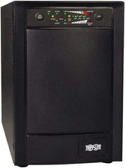 Tripp-Lite - 15 Amp, 750 VA, Tower Mount Online Backup Uninterruptible Power Supply - Backup 4 min with Full Load & 13 min with Half Load, 120 VAC Input & Output, 600 Watt Output, 1 Phases, 6 Outlets - Exact Industrial Supply