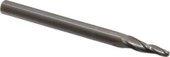 Onsrud - 1/8" Cutting Diam x 3/4" Length of Cut, 2 Flute, Upcut Spiral Router Bit - Uncoated, Right Hand Cut, Solid Carbide, 3" OAL x 1/4" Shank Diam, Ball End Taper - Exact Industrial Supply