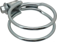 Made in USA - 1-1/8" Wide, Steel Wire Clamp for Tube & Hose - Exact Industrial Supply