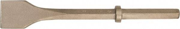 Ampco - 2-1/2" Head Width, 18" OAL, 3/4" Shank Diam, Chisel - Hex Drive, Hex Shank - Exact Industrial Supply