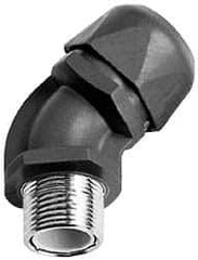 Murrplastik - 3/8" Trade, Nylon Compression Angled Liquidtight Conduit Connector - Noninsulated - Exact Industrial Supply