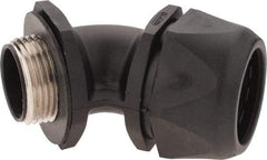 Murrplastik - 1" Trade, Nylon Compression Angled Liquidtight Conduit Connector - Noninsulated - Exact Industrial Supply