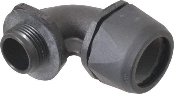 Murrplastik - 3/4" Trade, Nylon Compression Angled Liquidtight Conduit Connector - Noninsulated - Exact Industrial Supply