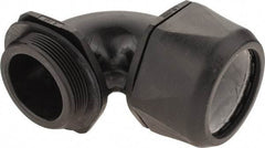 Murrplastik - 2" Trade, Nylon Compression Angled Liquidtight Conduit Connector - Noninsulated - Exact Industrial Supply