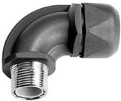 Murrplastik - 3/8" Trade, Nylon Compression Angled Liquidtight Conduit Connector - Noninsulated - Exact Industrial Supply