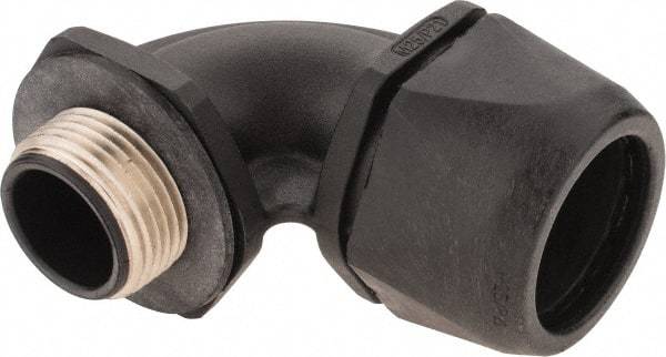 Murrplastik - 3/4" Trade, Nylon Compression Angled Liquidtight Conduit Connector - Noninsulated - Exact Industrial Supply